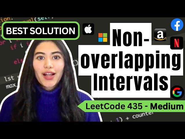 Non-overlapping Intervals - LeetCode 435 - Python [O(nlogn) Time and O(1) Space!]