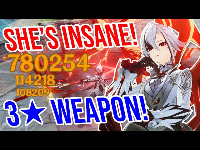 C0 Arlecchino is CRAZY! 3★ Weapon Showcase! Genshin Impact