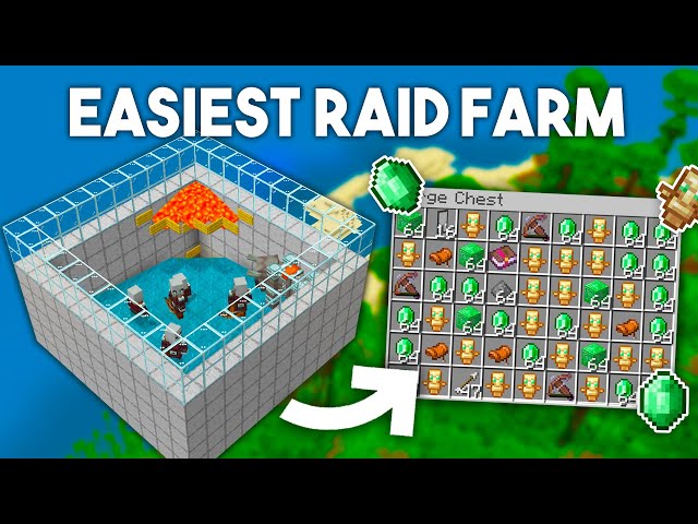 Minecraft RAID Farm in Bedrock Edition 1.20  (MCPE/Xbox/PS4/Nintendo Switch/Windows10)