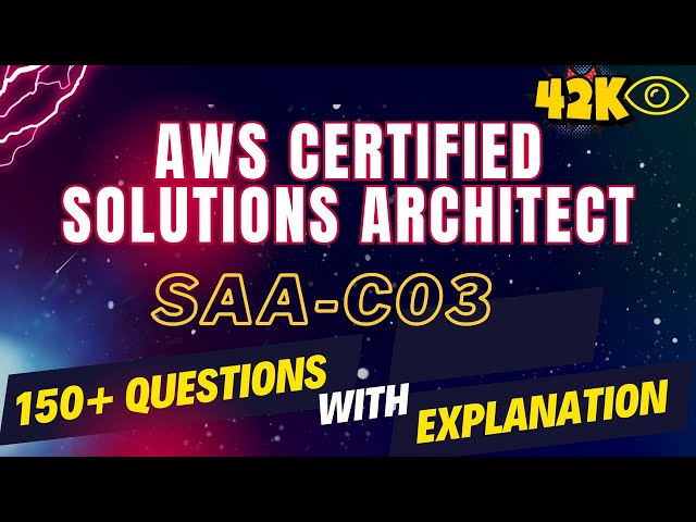 aws certified solution architect associate (SAA-C03) Exam Practice Questions Explanation in 3 Hour