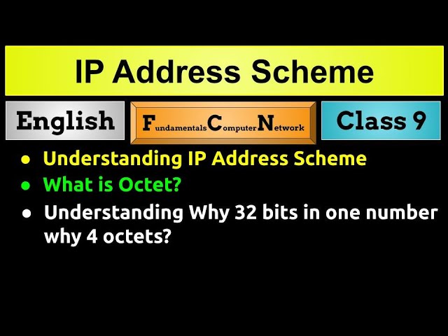 #9 FCN IP Address scheme in English | Huzefa #networking #computernetwork
