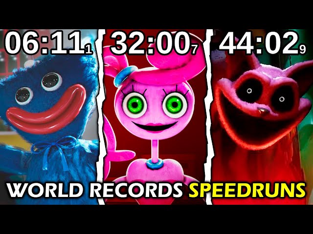 Poppy Playtime: Chapter 1, 2, 3 - The REAL World Records SPEEDRUNS (No Glitches)
