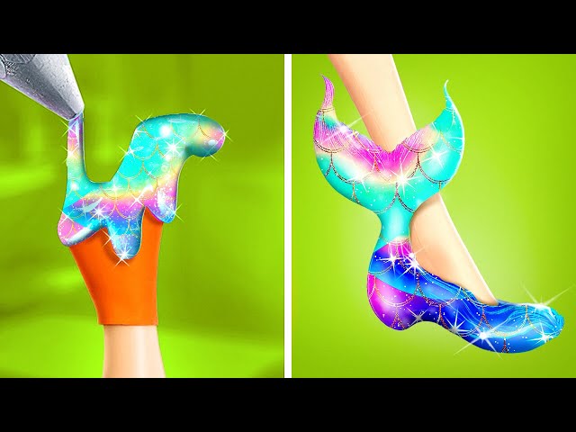 😱MERMAID`S BEST MAKEOVER 🧜‍♀️ 3D Pen Crafts & DIY Hacks How to Be a Mermaid by 123 GO! Genius