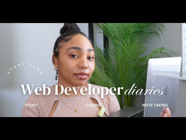 Web Developer Diaries - Vlog | Study Tips, Coding, Note Taking ✨💻