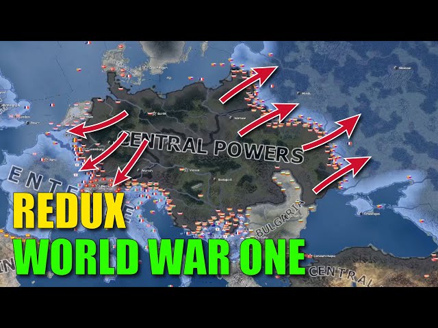 The Great War Redux -  WWI Hoi4 Timelapse