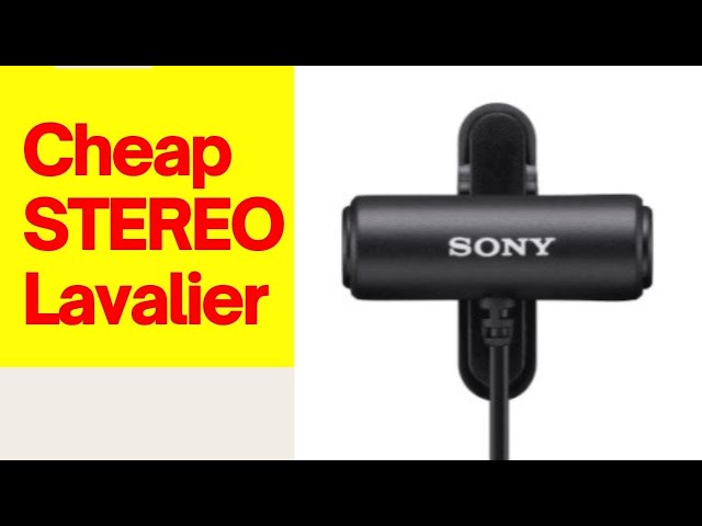 Sony ECM LV1 Stereo Lavalier - Great for Capturing Stereo Ambience