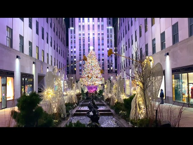[4K]🎄New York City Christmas Walk, 5th Ave & Rockefeller Center Christmas Tree/Dec 03.2020