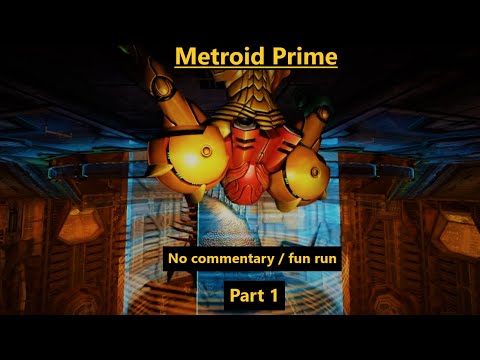 Metroid Prime no commentary / fun run. prime hack, cheat codes, high res textures