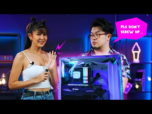 Bangsawan teaches Elizabeth Tan How to Build A RM22,000 ($5,500) AMD Gaming PC