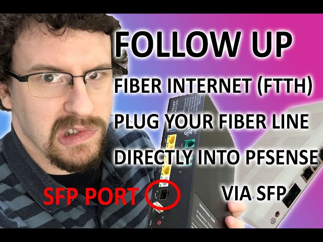FOLLOW UP: I connected my fiber internet directly to my pfsense router via SFP!