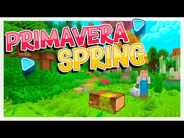 🌺 The Spring (La primavera) ✅ English and Spanish for kids with Minecraft