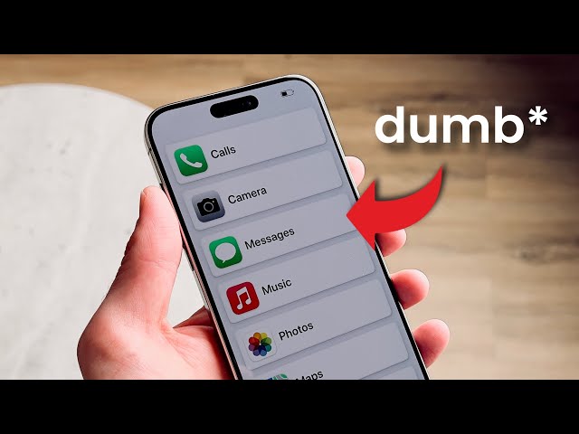 How to Turn ANY iPhone into a Dumb Phone