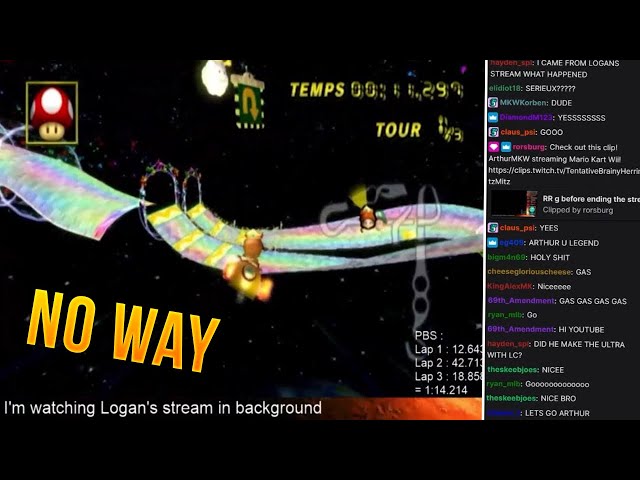 ArthurMKW Becomes The First Person to Land the Rainbow Road Ultra Shortcut