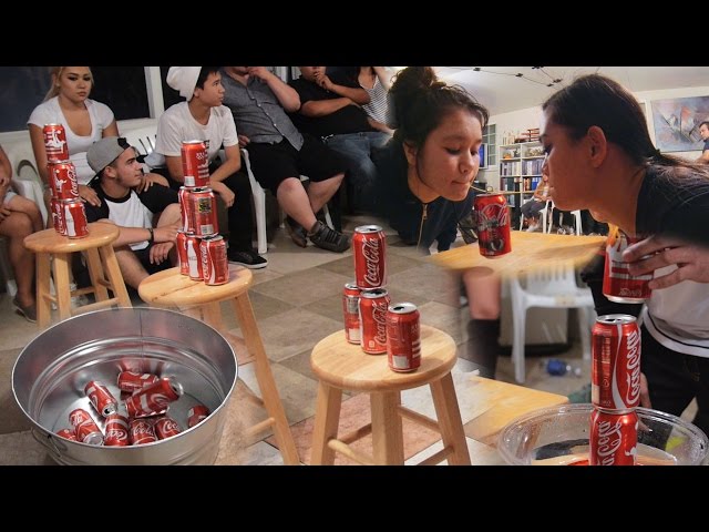 5 Fun Party Games With Soda Cans (DIY Minute to Win It)