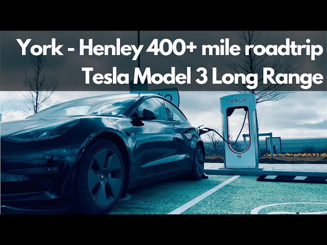 Tesla Model 3 LR 400-mile UK road trip York to Henley