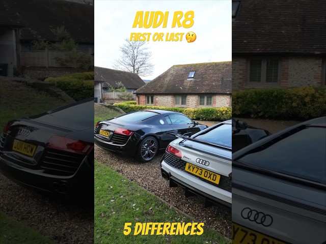 R8 V8 vs R8 V10 (5 Differences) #shorts #petrolped #audi #audir8