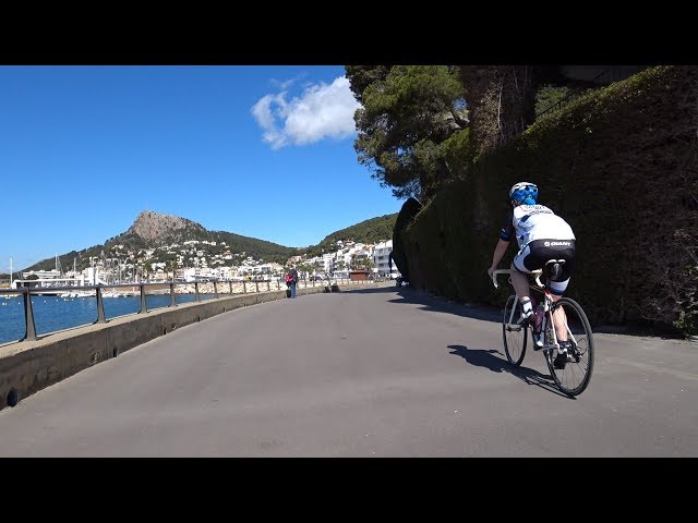 30 Minute Sunshine Beach Relax Cycling Training Spain 4K Video 2018