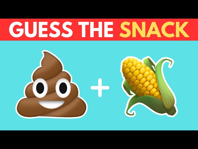Guess The SNACK by Emoji? 🍟 | Emoji Quiz Challenge 2024