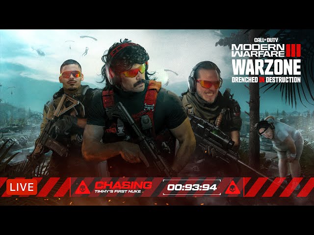 🔴LIVE - DR DISRESPECT - WARZONE - REAL NUKES ONLY