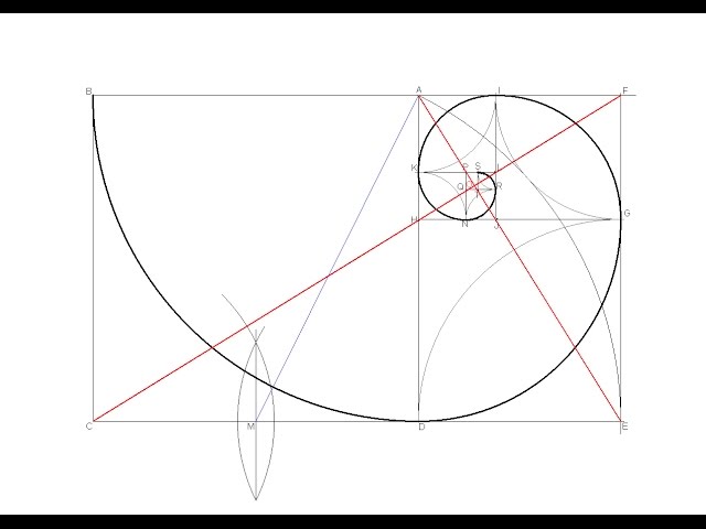 How to draw a Golden Ratio Spiral