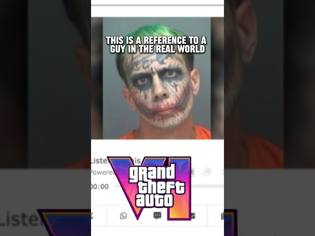 Grand Theft Auto VI Hidden Reference "Florida Man Joker Meme"