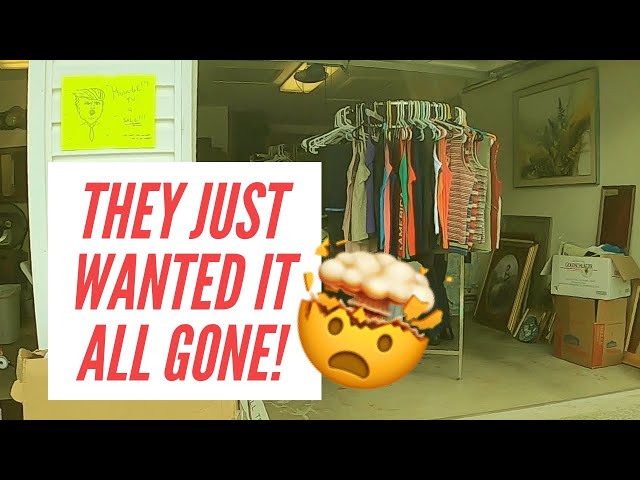 THEY WANTED RID OF EVERYTHING AT THIS YARD SALE?! | Garage Sale Shop With Me to Sell on Ebay & Posh!