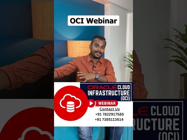 Oracle Cloud infrastructure(OCI) Live webinar | Join now  #learnomate