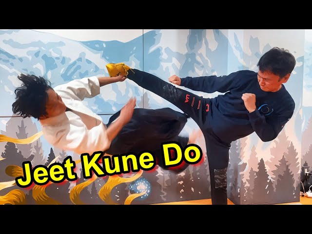 Beautiful and powerful technique of Jeet Kune Do master