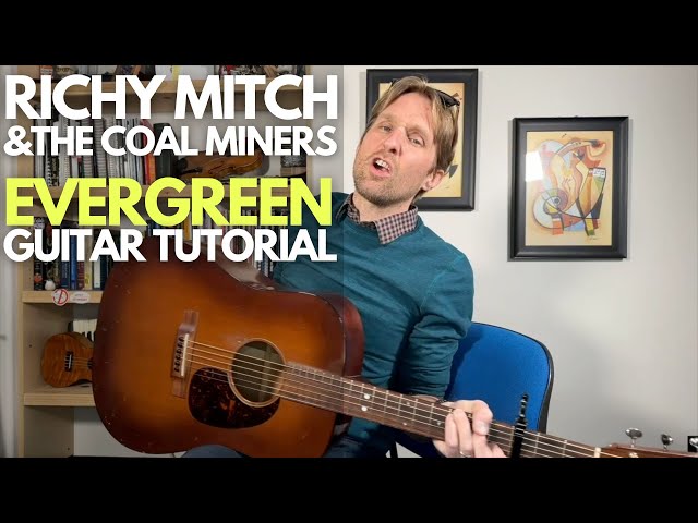 Evergreen Guitar Tutorial by Richy Mitch and the Coal Miners - Guitar Lessons with Stuart!