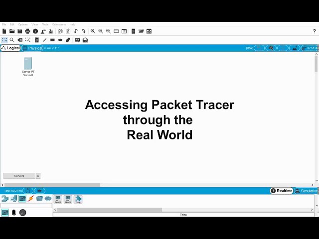 Cisco Packet Tracer - Connecting to Real World Networks using Real HTTP server