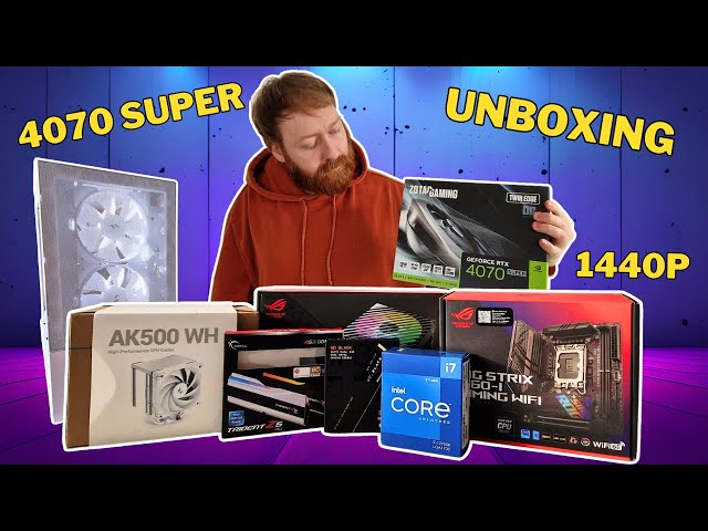 Unboxing my New £1500 Esports Gaming PC Parts Relaxing No Speaking i7 12700k RTX 4070 Super Dual