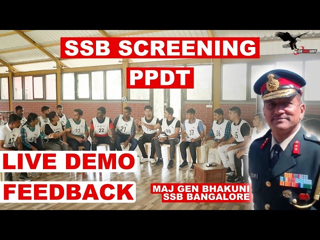 PPDT Narration, Group Discussion, Marks & Feedback by Gen Bhakuni - SSB Screening Stage 1