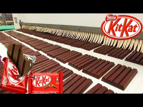 How Kit Kat Are Made In Factory - How It's Made Kit Kat
