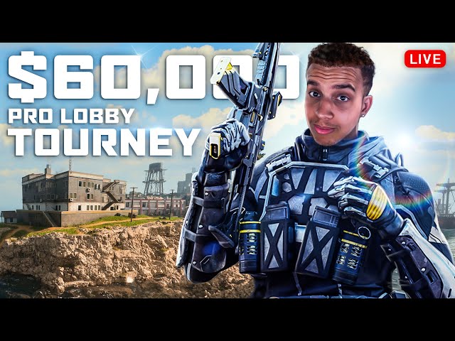 🔴 LIVE - $60,000 WARZONE TOTAL FRENZY PRO LOBBY TOURNAMENT! (NEW TEAM)