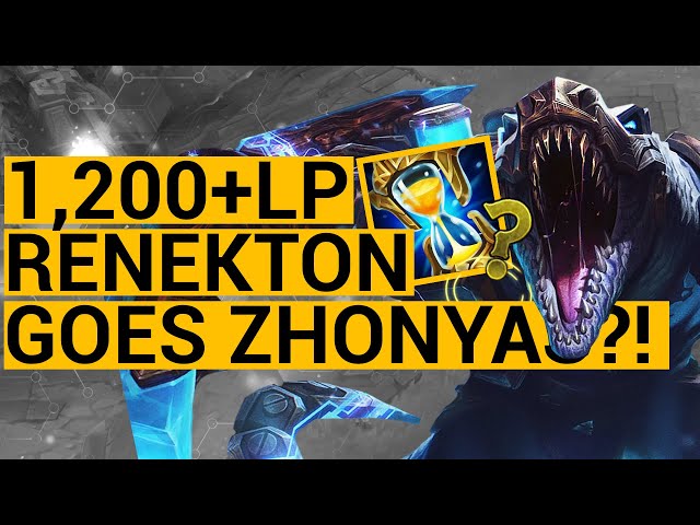 1,200+LP Korean Renekton builds ZHONYAS?! vs. IRELKING