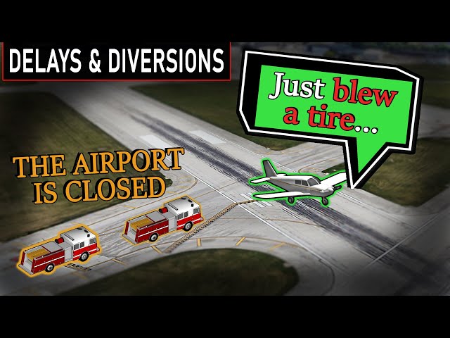 FLAT TIRE ON LANDING | Major UPS HUB Closed for an Hour