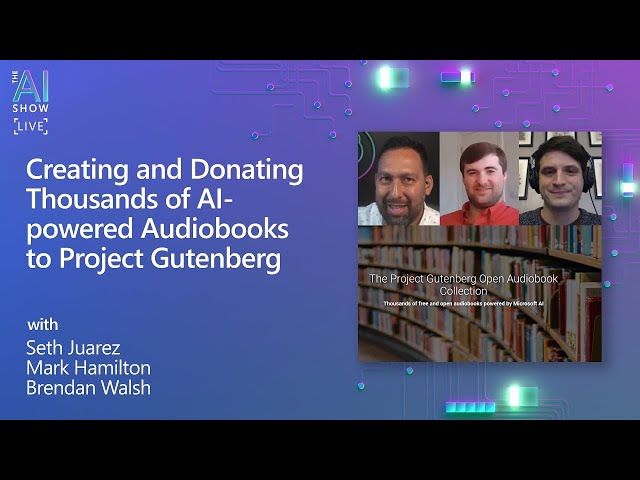 Creating and Donating Thousands of AI powered Audiobooks to Project Gutenberg