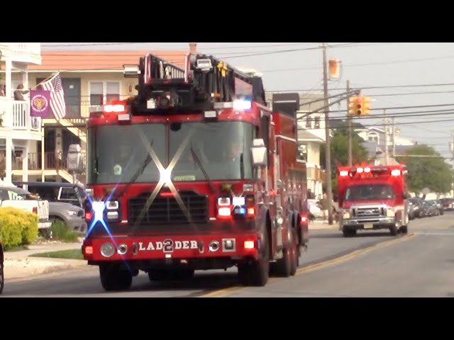North Wildwood Fire Department Ladder 2 And Ambulance 2 Responding 6-30-23