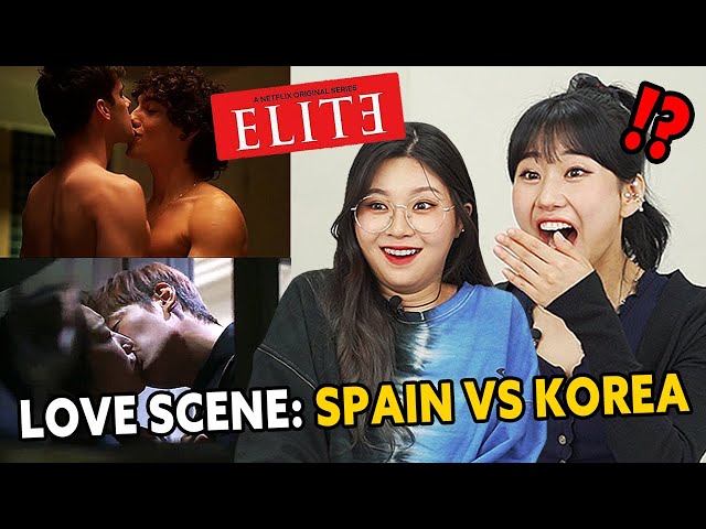 Korean Girls React to School Love scene_ Spain vs K dramas [Elite VS Heirs]