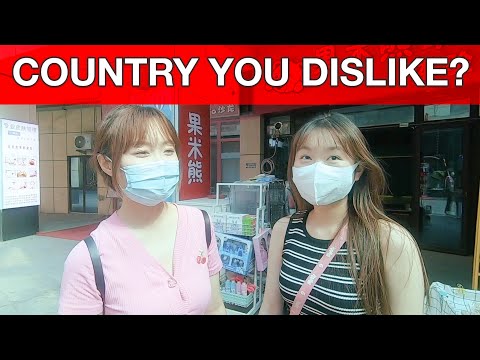 Which COUNTRY do Chinese people DISLIKE the most? 中国人最不喜欢的国家是？