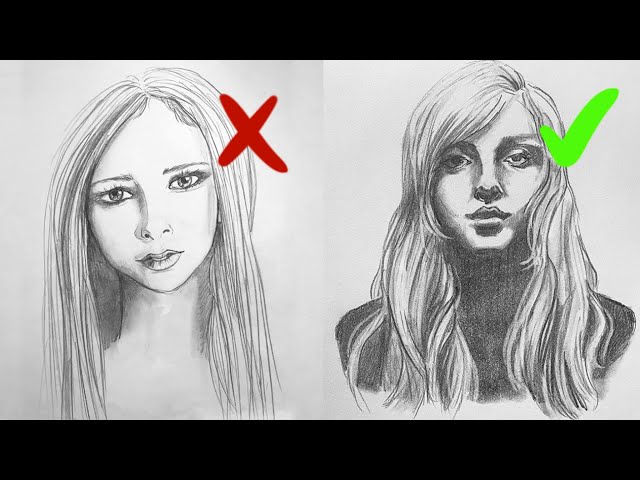 4 common portrait drawing mistakes (and how to avoid them)