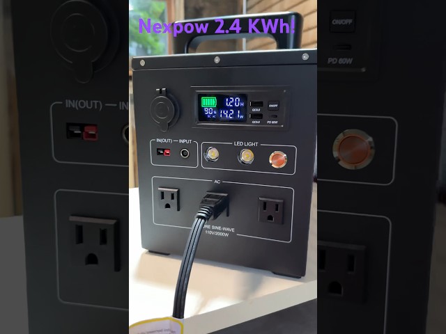 2.4 kWh solar generator? NEXPOW