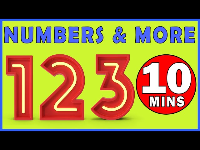 Learn Numbers 1 To 10 | 1234 Preschool Sing Along Song | 12345 Number Names Cartoon Animation Video