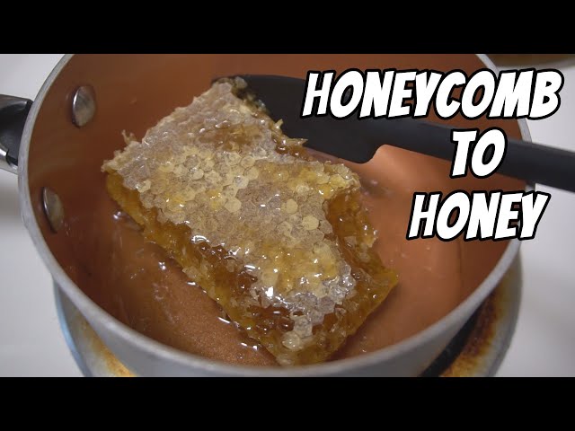 How to separate honey from honeycomb (stovetop method)