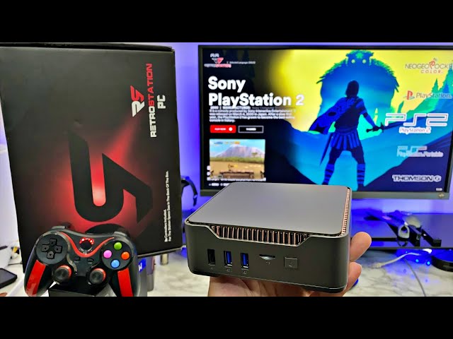 RETROSTATION PC - Best Retro Game Console 2021 - 53,000 Games - 2 Wireless Controllers - Windows 10