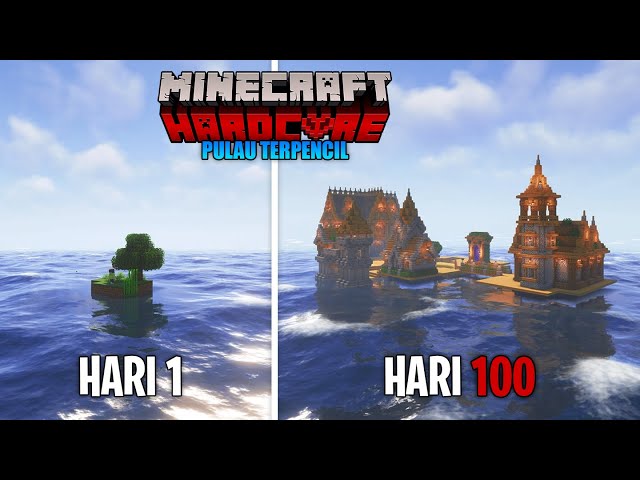 100 Hari di Minecraft Hardcore Pulau Terpencil