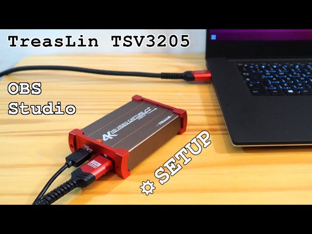 TreasLin TSV3205 video capture card • Installation, configuration and test with OBS Studio