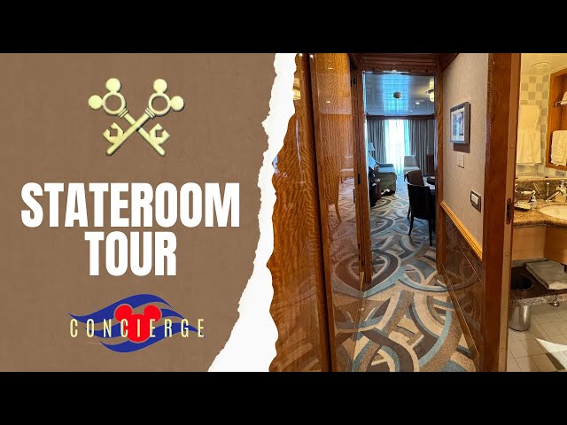 DISNEY WONDER | CONCIERGE STATEROOM TOUR | 1 BEDROOM
