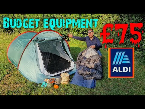 Tent & hammock camping using low budget camping equipment