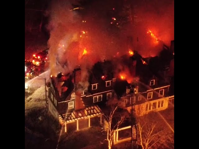 Massachusetts Gilded Age manor damaged in massive fire